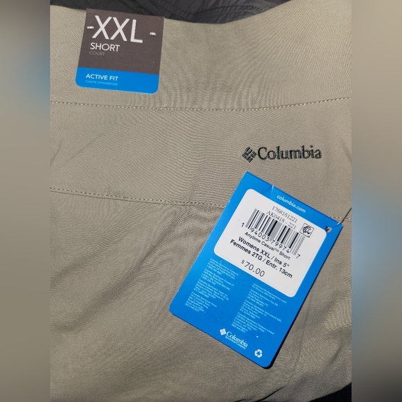 Nwt Columbia anytime casual shorts in tan - Picture 8 of 9